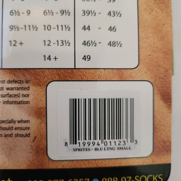 Sprites Sand Socks NIP size small - Picture 4 of 4